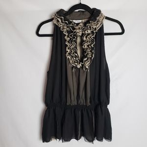 Robert Rodriguez Raw Raffle Front Top Size XL